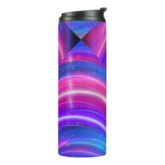 Glow Stripes - Vibrant & Dynamic Thermosbecher (Nach links gedreht)