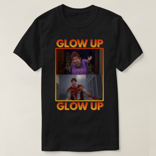 Glow Up Meme Snotty Boy Titan Tighten Megamin T-Shirt (Design vorne)