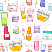 Glow Up Skincare-Geschenkverpackung Geschenkpapier Set