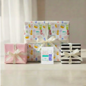 Glow Up Skincare Gift Wrap 3 Pack – Custom Name Geschenkpapier Set