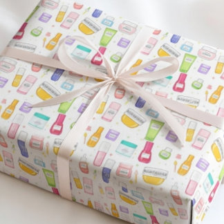 Glow Up Skincare Gift Wrap Geschenkpapier Set