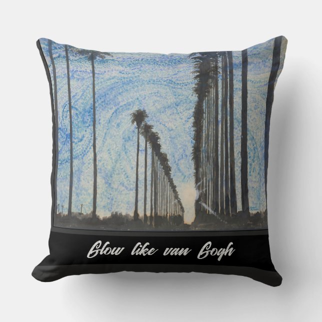 Glow wie van Gogh Kissen (Vorderseite)