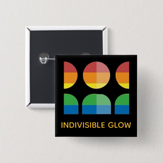 GLOW WITH PRIDE BUTTON (Vorne & Hinten)
