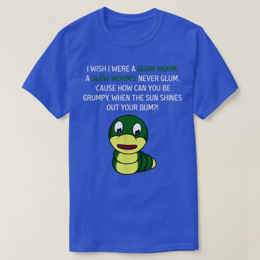 Glow Worm Fisherman T-Shirt (Design vorne)