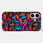 Glow your Vibe - Neon Shroom Case (Rückseite (Horizontal))