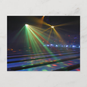 Glow Zone Bowling Postkarte