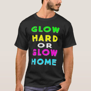 Glow Zuhause Party 80er Vintag T-Shirt