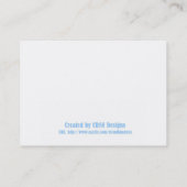 Glowbird Visitenkarte (Rückseite)