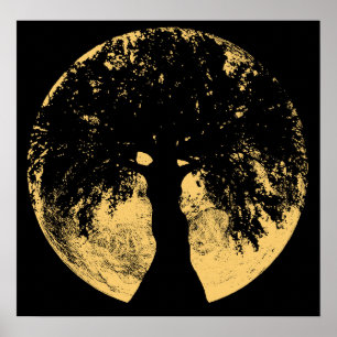 Glowees Moon Oak Goddess Poster