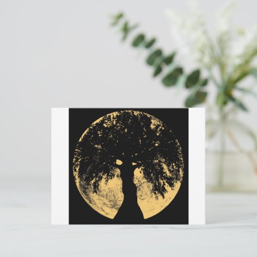 Glowees Moon Oak Goddess Postkarte (Stehend Vorderseite)