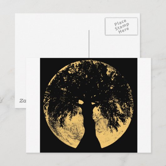 Glowees Moon Oak Goddess Postkarte (Vorne/Hinten)