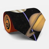 Glowees Planeten-Krawatte Krawatte (Gerollt)