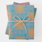 GLOWENDES KARIERTES WRAPPING-PAPIER GESCHENKPAPIER SET (Beispiel)