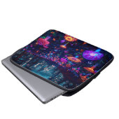 Glowfall Grove Neon 13' Laptopschutzhülle (Vorne Knopf)