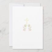 Glowing angels baptism invitation einladung (Rückseite)