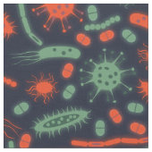 Glowing Bacteria Microorganism green red Stoff (Nahaufnahme)