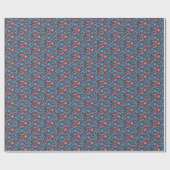 Glowing Bacteria Microorganism pink blue Geschenkpapier (Flach)