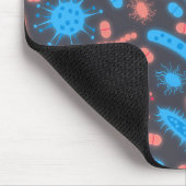 Glowing Bacteria Microorganism pink blue Mousepad (Ecke)