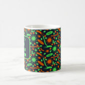 Glowing Bacteria Microorganism toxic orange green Kaffeetasse (Mittel)