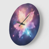 Glowing Beauty Große Wanduhr (Winkel)