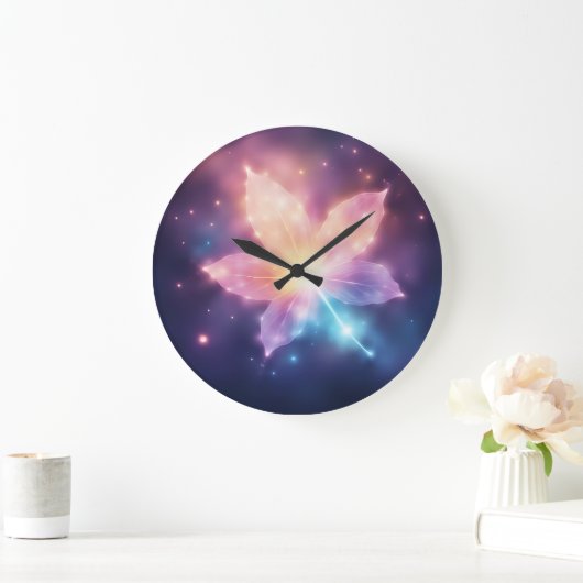 Glowing Beauty Große Wanduhr (Zuhause)