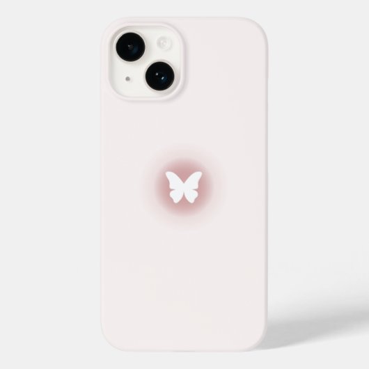 Glowing Butterfly Pastel Case-Mate iPhone Hülle (Rückseite)