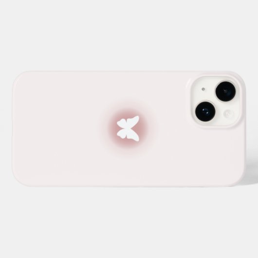 Glowing Butterfly Pastel Case-Mate iPhone Hülle (Rückseite (Horizontal))