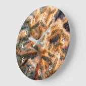 Glowing Cholla Große Wanduhr (Winkel)