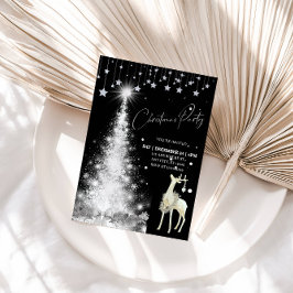 Glowing Christmas Tree Holiday Party Einladung