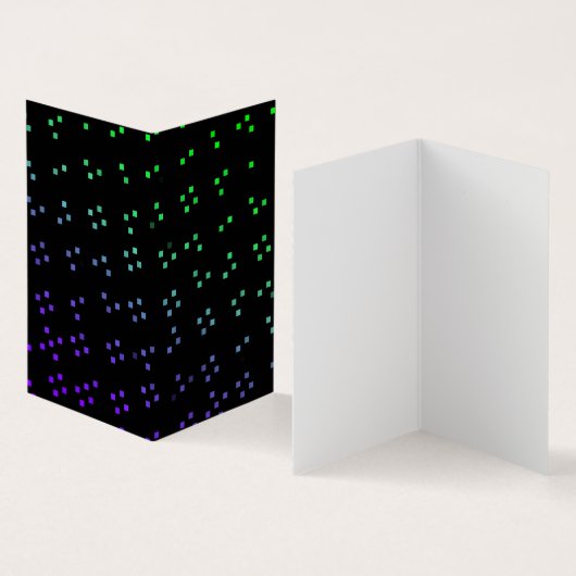 glowing dark pixel dots or squares pattern art visitenkarten (Innenseite und Außenseite)