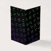 glowing dark pixel dots or squares pattern art visitenkarten (Vorderseite)