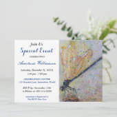 GLOWING DRAGON FLY PARTY EREIGNIS INVITE EINLADUNG (Stehend Vorderseite)