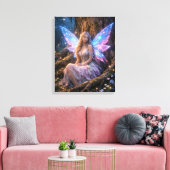 Glowing Fantasy Fairy Leinwanddruck (Insitu (Wohnzimmer))