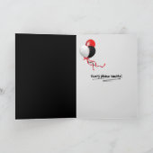 glowing half Moon Birthday Karte (Innenseite)