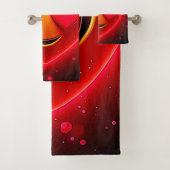 Glowing Heart Eyes Emotion Badhandtuch Set (Insitu)