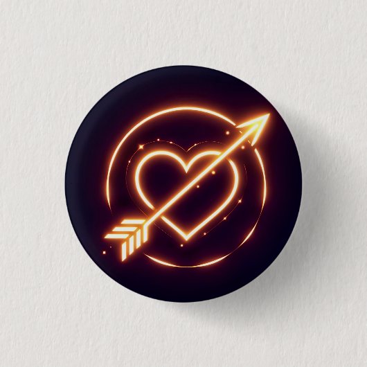 glowing image of a heart with cupid's arrow button (Vorderseite)