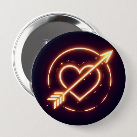 glowing image of a heart with cupid's arrow button (Vorne & Hinten)