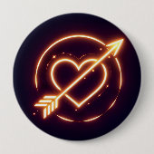 glowing image of a heart with cupid's arrow button (Vorderseite)