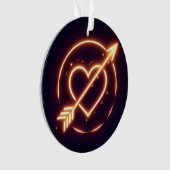 glowing image of a heart with cupid's arrow ornament (Vorderseite)