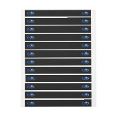 Glowing infinity with blue rose (Bogen)