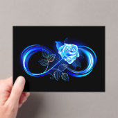 Glowing infinity with blue rose acryleinladungen (Insitu (Handheld))