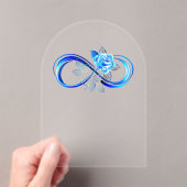 Glowing infinity with blue rose acryleinladungen (Insitu (Handheld))