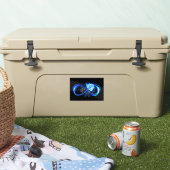 Glowing infinity with blue rose aufkleber (Kühler)