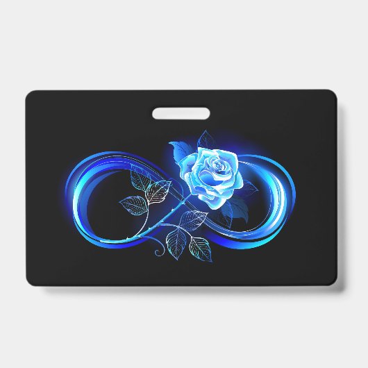 Glowing infinity with blue rose ausweis (Vorderseite)