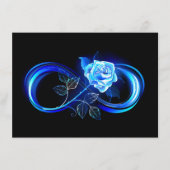 Glowing infinity with blue rose begleitkarte (Vorderseite)