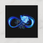 Glowing infinity with blue rose begleitkarte (Vorderseite)