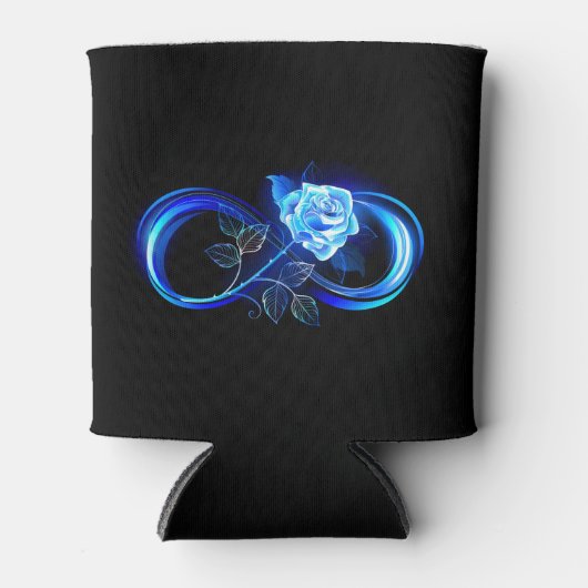 Glowing infinity with blue rose dosenkühler (Vorderseite)