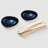 Glowing infinity with blue rose fächer (Non-assembled)