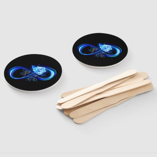 Glowing infinity with blue rose fächer (Non-assembled)