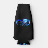 Glowing infinity with blue rose flaschenkühler (Vorderseite)